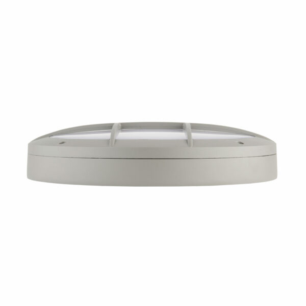 Saxby 61651 Saxby Luik Grill Casing IP65 18W - Textured Grey Paint & Opal Pc 3