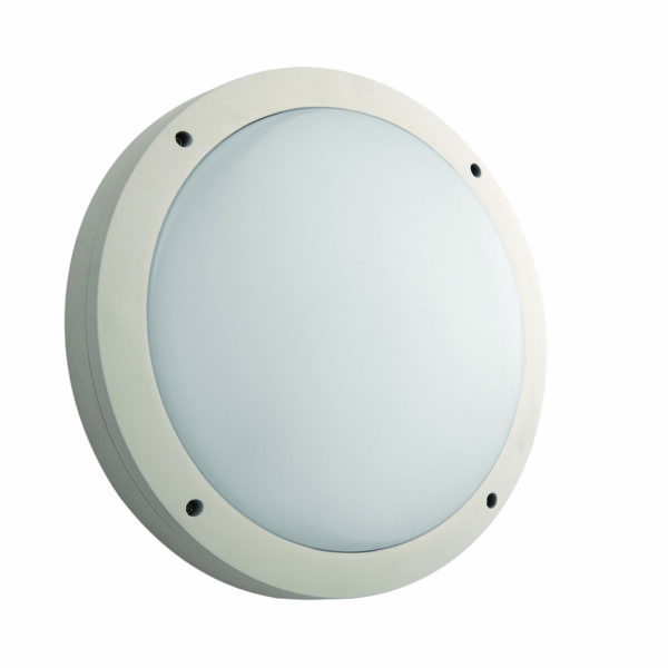 Saxby 69231 Saxby Luik Plain Casing IP65 18W - Textured Matt White Paint & Opal Pc 2