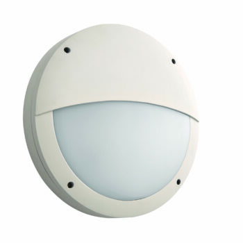 Saxby 69232 Saxby Luik Eyelid Casing IP65 18W - Textured Matt White Paint & Opal Pc 2
