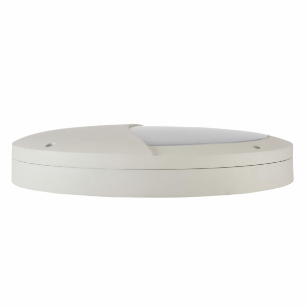 Saxby 69232 Saxby Luik Eyelid Casing IP65 18W - Textured Matt White Paint & Opal Pc 3
