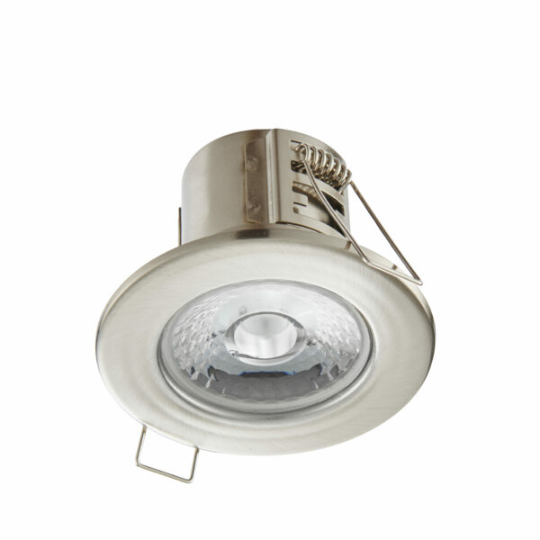 Saxby 73787 Saxby ShieldECO 500 IP65 4W Satin Nickel - 3000K Warm White 4