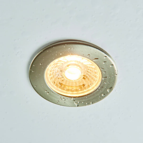 Saxby 73787 Saxby ShieldECO 500 IP65 4W Satin Nickel - 3000K Warm White 5