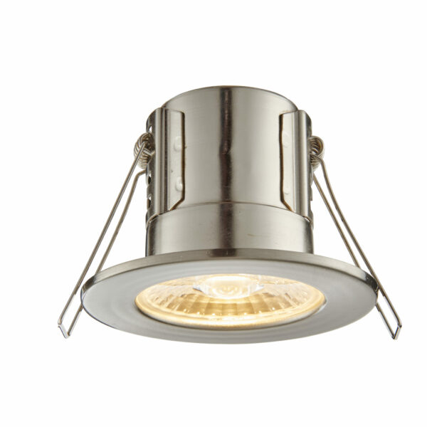 Saxby 73787 Saxby ShieldECO 500 IP65 4W Satin Nickel - 3000K Warm White 1