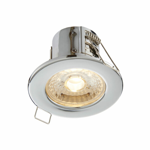 Saxby 74031 Saxby ShieldECO 500 IP65 4W Chrome - 3000K Warm White 3