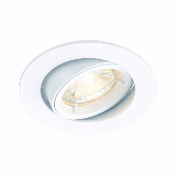 Saxby 76007 Saxby Cast Tilt GU10 Matt White 1