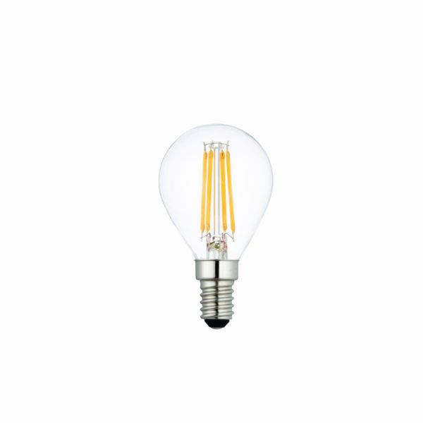 Saxby 76797 Saxby 76797 E14 LED Filament Golf Dimmable 4W 2700K Warm White 2