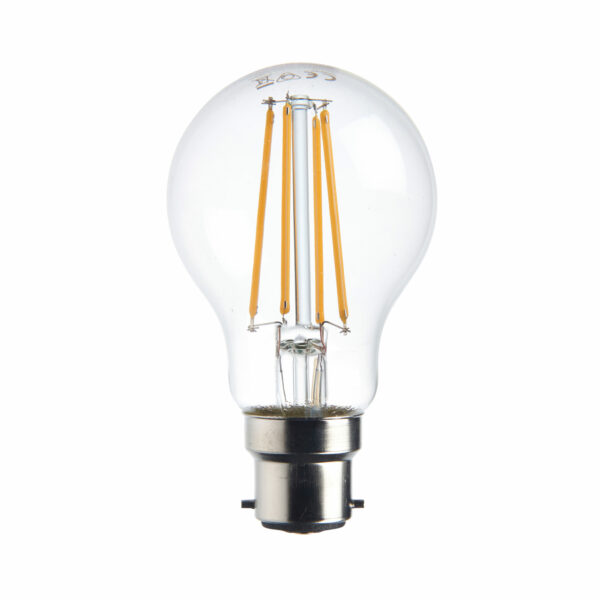 Saxby 76800 Saxby 76800 B22 LED Filament GLS Dimmable 8W 2700K Warm White 2