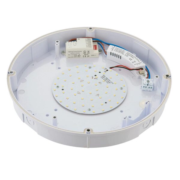 Saxby 77893 Saxby Forca LED Bulkhead Microwave IP65 12W 4000K - Cool White 3