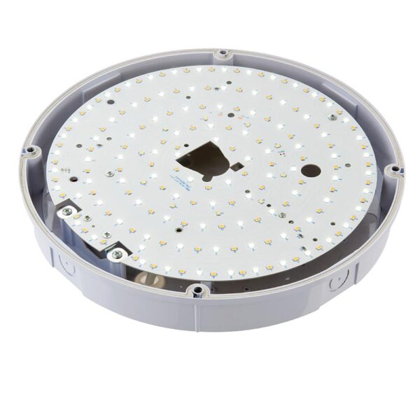 Saxby 77897 Saxby Forca CCT Bulkhead - IP65 18W 3000K/4000K/6500K 5