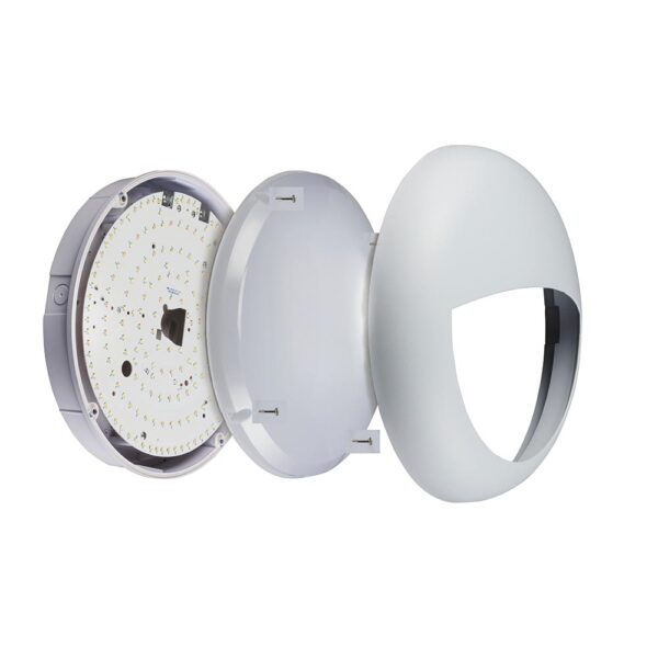 Saxby 77897 Saxby Forca CCT Bulkhead - IP65 18W 3000K/4000K/6500K 6