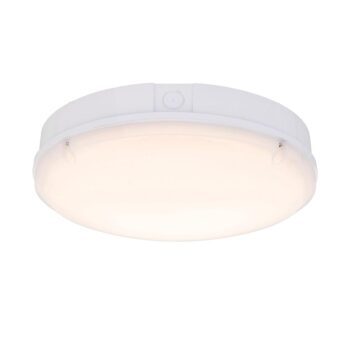 Saxby 77898 Saxby Forca CCT Microwave Bulkhead - IP65 18W 3000K/4000K/6500K 2
