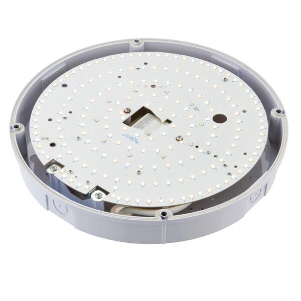 Saxby 77898 Saxby Forca CCT Microwave Bulkhead - IP65 18W 3000K/4000K/6500K 5