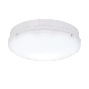 Saxby 77900 Saxby Forca CCT Microwave Step Dimming Bulkhead - IP65 18W 3000K/4000K/6500K 1