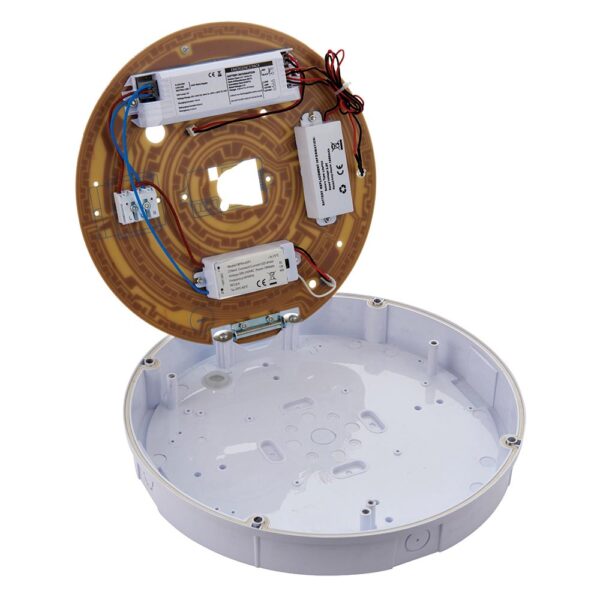 Saxby 77901 Saxby Forca CCT Emergency Bulkhead - IP65 18W 3000K/4000K/6500K 5