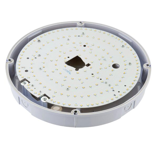 Saxby 77901 Saxby Forca CCT Emergency Bulkhead - IP65 18W 3000K/4000K/6500K 6