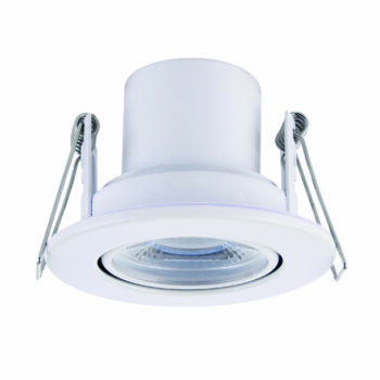 Saxby 78521 Saxby ShieldECO 800 Tilt  Matt White 8.5W - 4000K Cool White 2