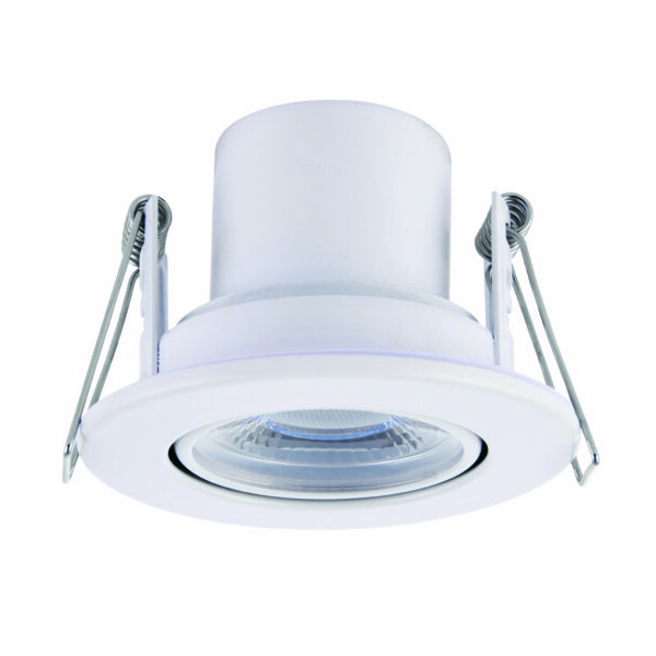 Saxby 78521 Saxby ShieldECO 800 Tilt  Matt White 8.5W - 4000K Cool White 2