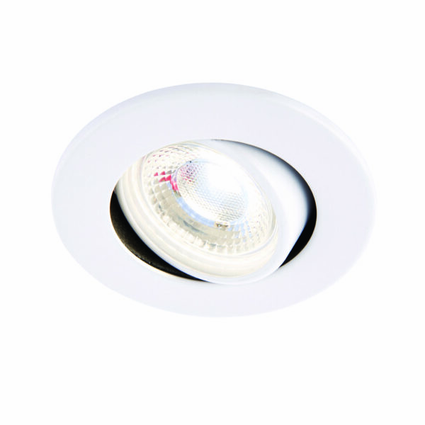 Saxby 78521 Saxby ShieldECO 800 Tilt  Matt White 8.5W - 4000K Cool White 3