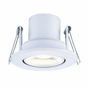 Saxby 78521 Saxby ShieldECO 800 Tilt  Matt White 8.5W - 4000K Cool White 1