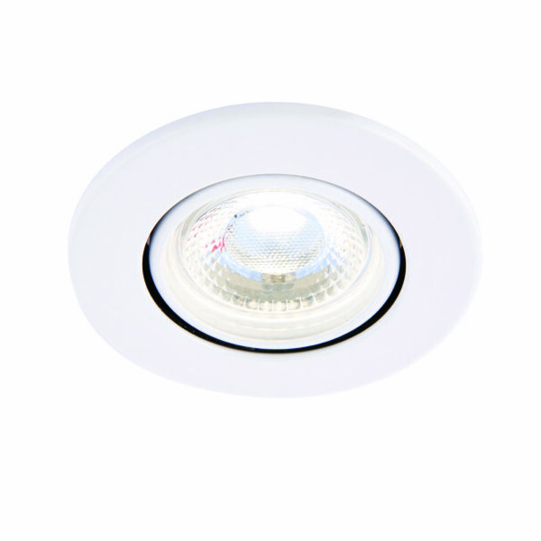 Saxby 78521 Saxby ShieldECO 800 Tilt  Matt White 8.5W - 4000K Cool White 5