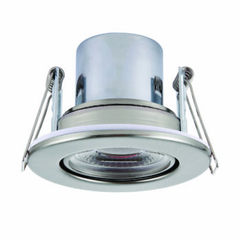 Saxby 78522 Saxby ShieldECO 800 Tilt Satin Nickel 8.5W - 3000K Warm White 2
