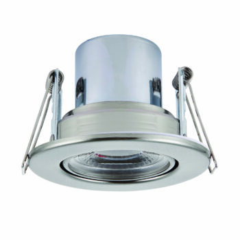 Saxby 78523 Saxby ShieldECO 800 Tilt Satin Nickel 8.5W - 4000K Cool White 2