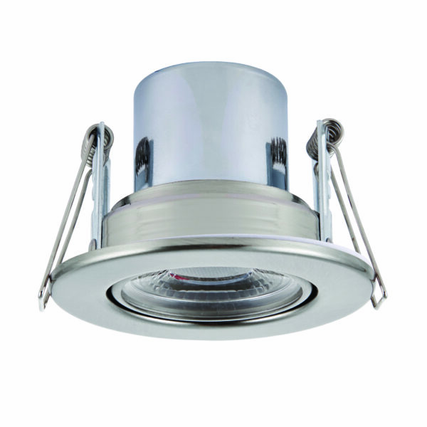 Saxby 78523 Saxby ShieldECO 800 Tilt Satin Nickel 8.5W - 4000K Cool White 2