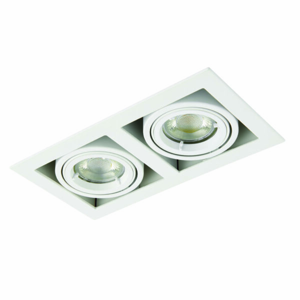 Saxby 78534 Saxby Garrix Matt White Twin GU10 4
