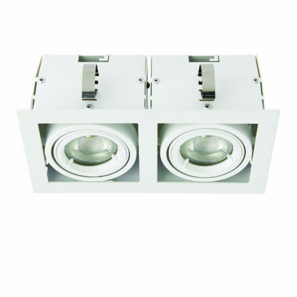 Saxby 78534 Saxby Garrix Matt White Twin GU10 6