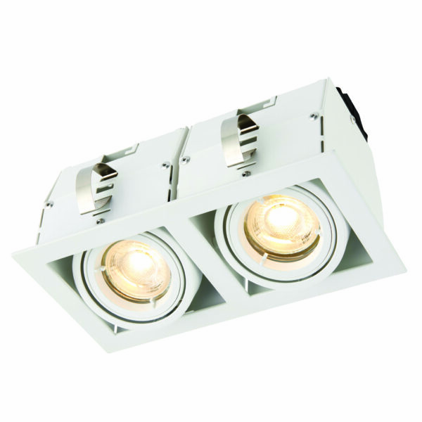 Saxby 78534 Saxby Garrix Matt White Twin GU10 7