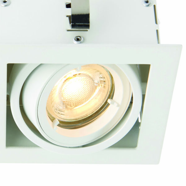 Saxby 78534 Saxby Garrix Matt White Twin GU10 9