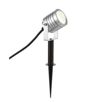 Saxby 78635 Saxby Lighting Luminatra Spike Silver IP65 4W Cool White 1