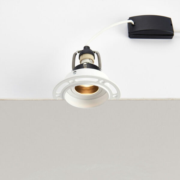 Saxby 78954 Saxby Trimless Downlight Round Matt White GU10 6