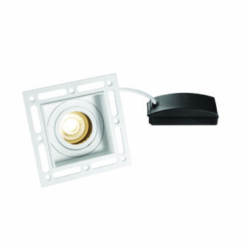 Saxby 78955 Saxby Trimless Downlight Square Matt White GU10 1