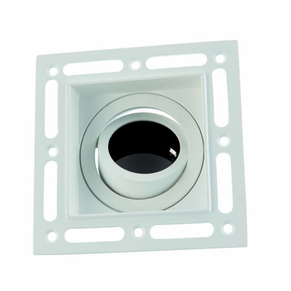 Saxby 78955 Saxby Trimless Downlight Square Matt White GU10 5
