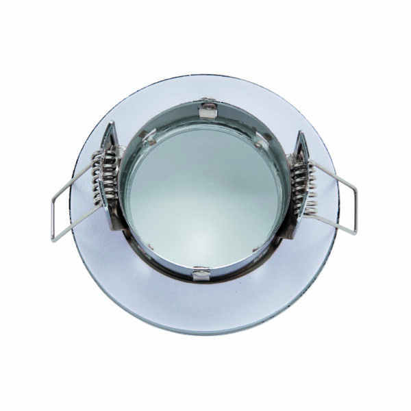 Saxby 79979 Saxby Speculo Round IP65 GU10 Brushed Chrome 2