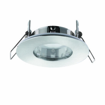 Saxby 79979 Saxby Speculo Round IP65 GU10 Brushed Chrome 1