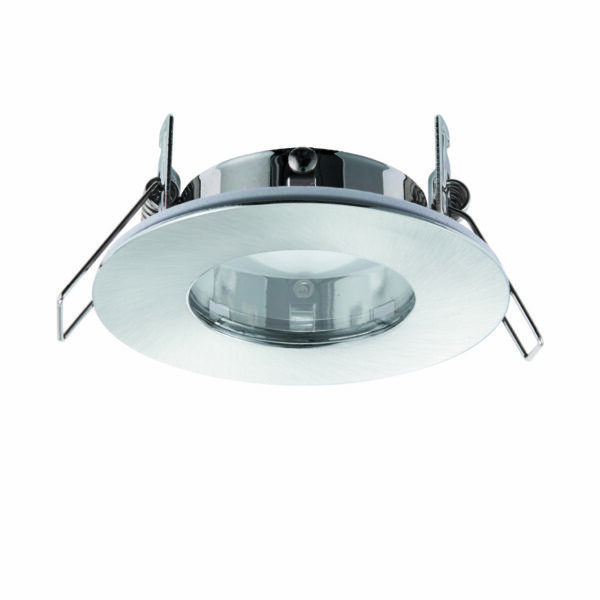 Saxby 79979 Saxby Speculo Round IP65 GU10 Brushed Chrome 1