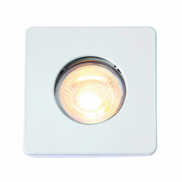 Saxby 80244 Saxby Speculo Square IP65 GU10 Matt White 6