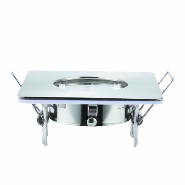 Saxby 80245 Saxby Speculo Square IP65 GU10 Brushed Chrome 3