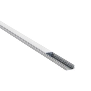 Saxby 80497 Saxby RigelSLIM Surface Aluminium Profile/Extrusion - 2m Silver 2