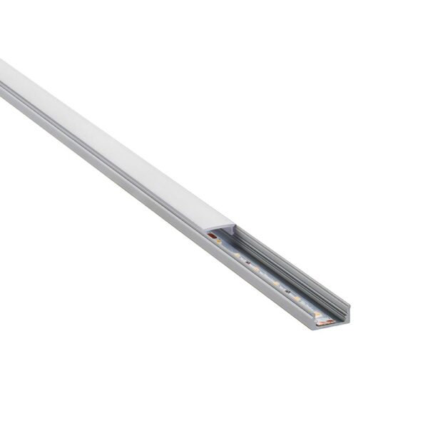 Saxby 80497 Saxby RigelSLIM Surface Aluminium Profile/Extrusion - 2m Silver 3