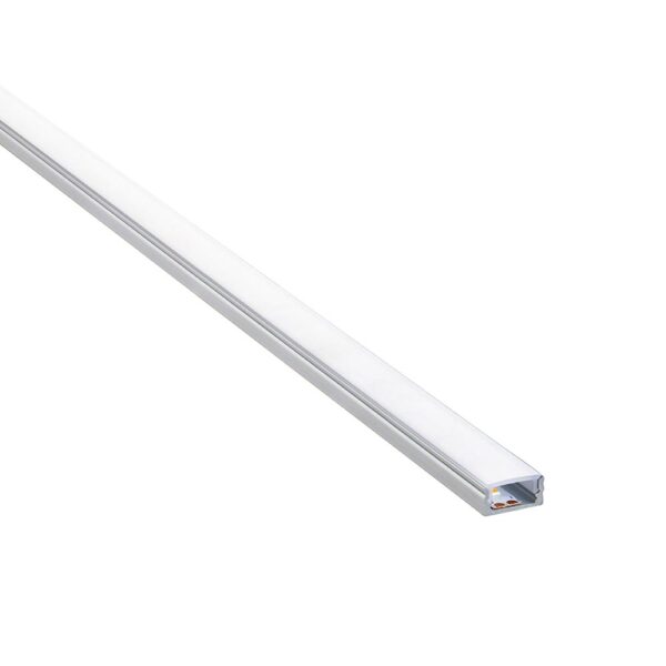 Saxby 80497 Saxby RigelSLIM Surface Aluminium Profile/Extrusion - 2m Silver 5