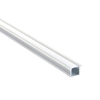 Saxby 80499 Saxby Rigel Recessed Aluminium Profile/Extrusion - 2m Silver 1
