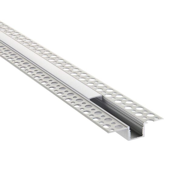 Saxby 80500 Saxby Rigel Plaster-in Aluminium Profile/Extrusion - 2m Silver 2