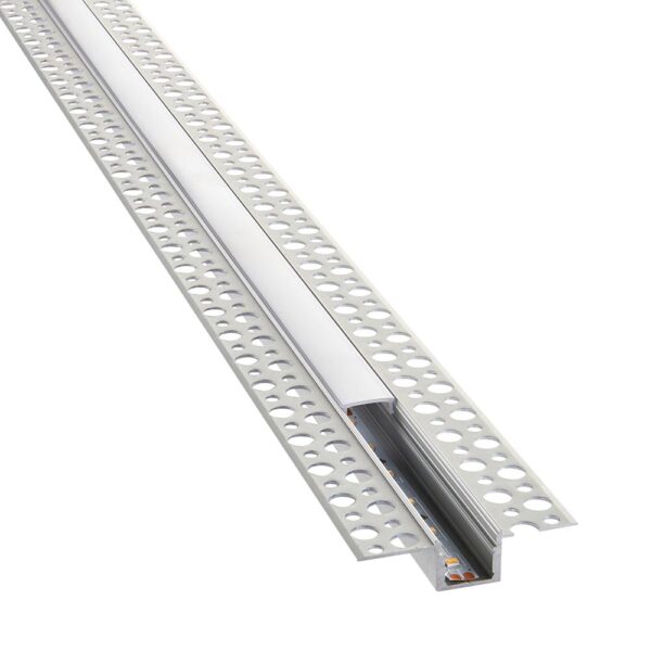Saxby 80500 Saxby Rigel Plaster-in Aluminium Profile/Extrusion - 2m Silver 3