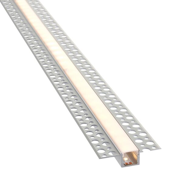 Saxby 80500 Saxby Rigel Plaster-in Aluminium Profile/Extrusion - 2m Silver 6