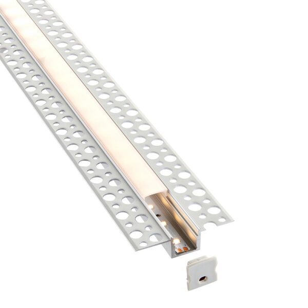 Saxby 80500 Saxby Rigel Plaster-in Aluminium Profile/Extrusion - 2m Silver 8