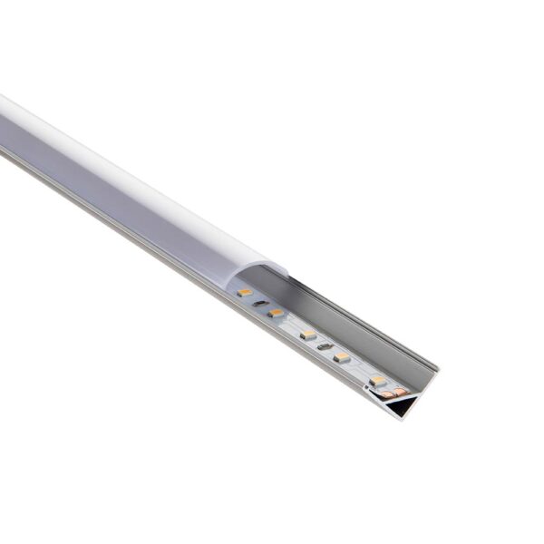 Saxby 80501 Saxby Rigel Corner Aluminium Profile/Extrusion - 2m Silver 3