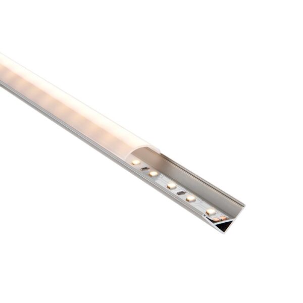 Saxby 80501 Saxby Rigel Corner Aluminium Profile/Extrusion - 2m Silver 4